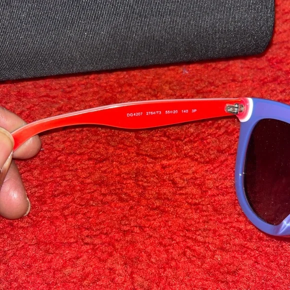 Dolce & Gabbana Black, Royal Blue and Red Sunglasses. - Picture 6 of 6